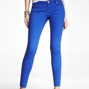 Express jeggings cobalt blue